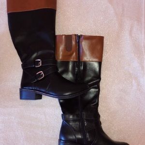 Arizona Faux Leather Wide Calf Boots